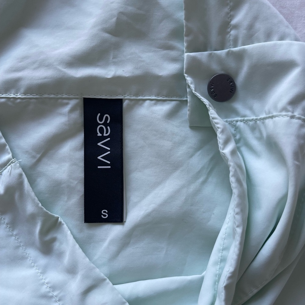 Savvi Women's S Piper Pullover Sprout Mint Green Kangaroo Pocket Cinchable Waist - Picture 4 of 6